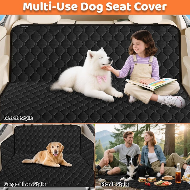 URPOWER Dog Car Seat Cover for Back Seat - Waterproof Car Seat Protector for Child Carseat & Pets, Nonslip Car Seat Covers for Cars, SUVs & Small Trucks - Image 4
